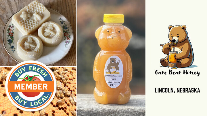 Gare Bear Honey Member Spotlight showcasing various products that they make and their bees
